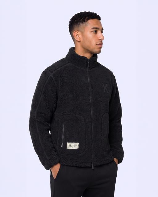 Siyah Authentic Karl Erkek Siyah Regular Sherpa Mont - KAPPA® Türkiye