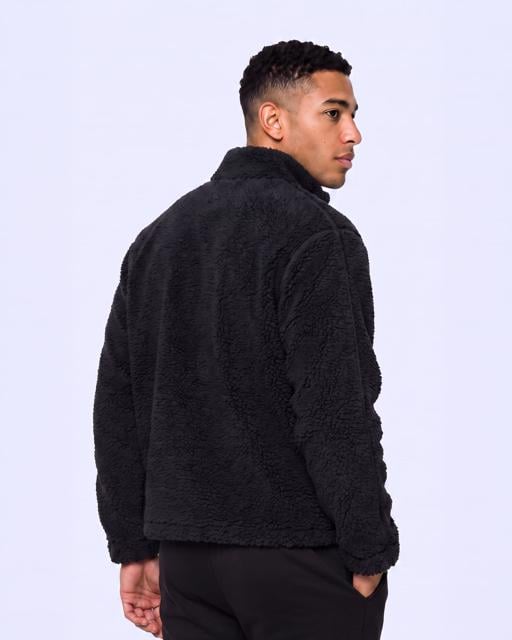 Siyah Authentic Karl Erkek Siyah Regular Sherpa Mont - KAPPA® Türkiye
