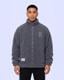 Gri-Authentic Karl Erkek Gri Regular Sherpa Mont
