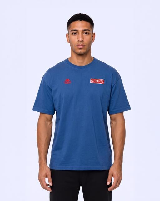 Mavi Authentic Oyster Tur Erkek Dark Tone Tişört - KAPPA® Türkiye