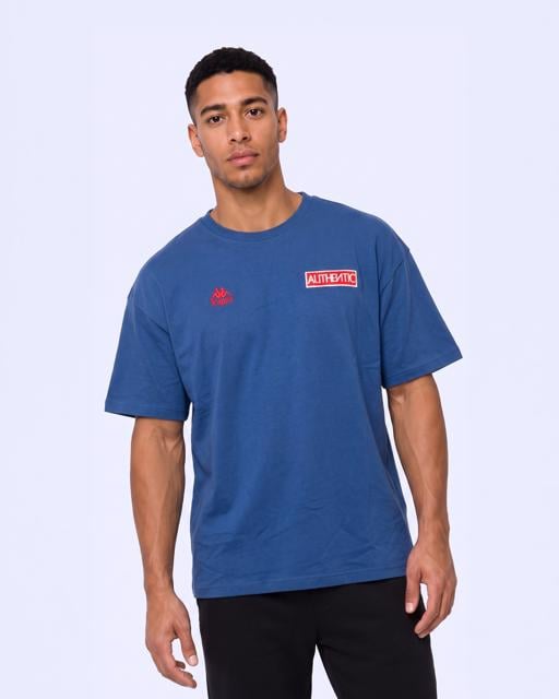 Mavi Authentic Oyster Tur Erkek Dark Tone Tişört - KAPPA® Türkiye