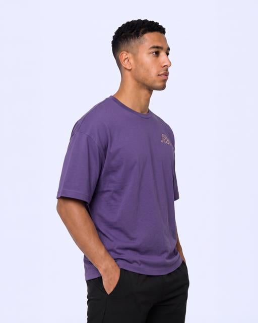 Mor Authentic Omasy Tur Erkek Mor Viyole Oversize Tişört - KAPPA® Türkiye