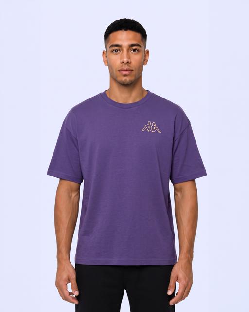 Mor Authentic Omasy Tur Erkek Mor Viyole Oversize Tişört - KAPPA® Türkiye