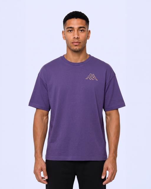 Mor Authentic Omasy Tur Erkek Mor Viyole Oversize Tişört - KAPPA® Türkiye