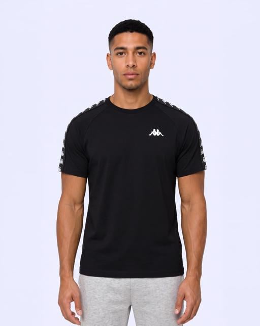 Siyah 222 Banda Andry T-Shirt Erkek Siyah Regular Tişört - KAPPA® Türkiye