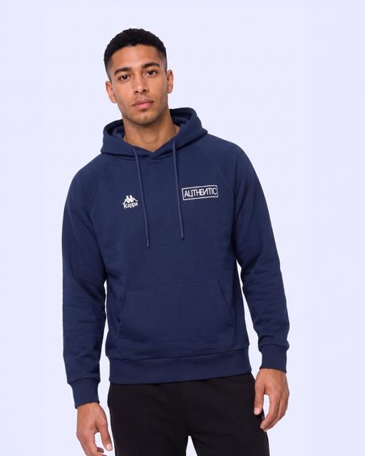 Mavi Authentic Origin Tur Erkek Dark Tone Oversize Hoodie - KAPPA® Türkiye