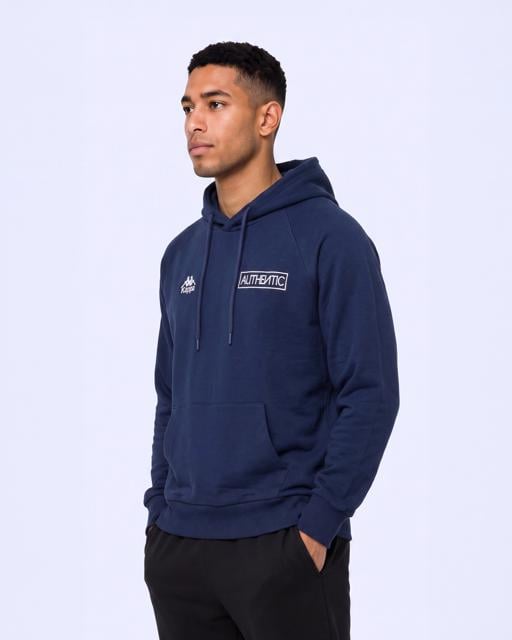 Mavi Authentic Origin Tur Erkek Dark Tone Oversize Hoodie - KAPPA® Türkiye