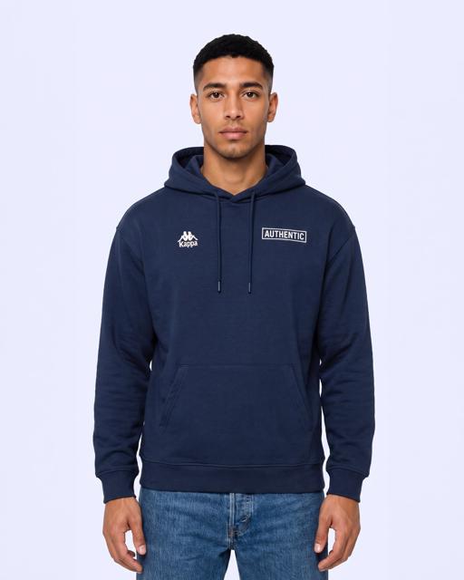 Mavi Authentic Origin Tur Erkek Dark Tone Oversize Hoodie - KAPPA® Türkiye
