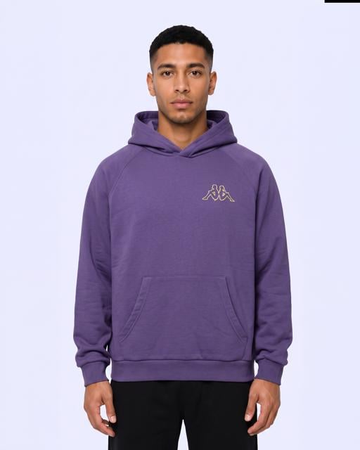 Mor Authentic Onial Tur Erkek Mor Viyole Oversize Hoodie - KAPPA® Türkiye