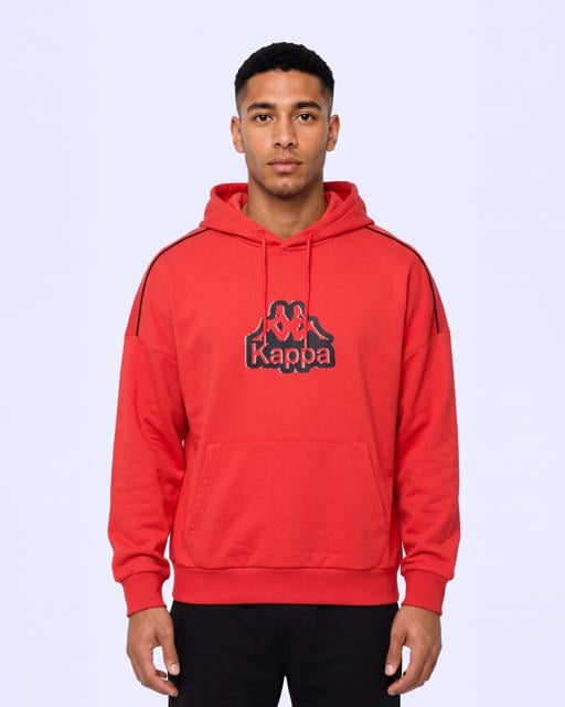 Turuncu Logo İrente Tur Erkek Koyu Turuncu Regular Hoodie - KAPPA® Türkiye