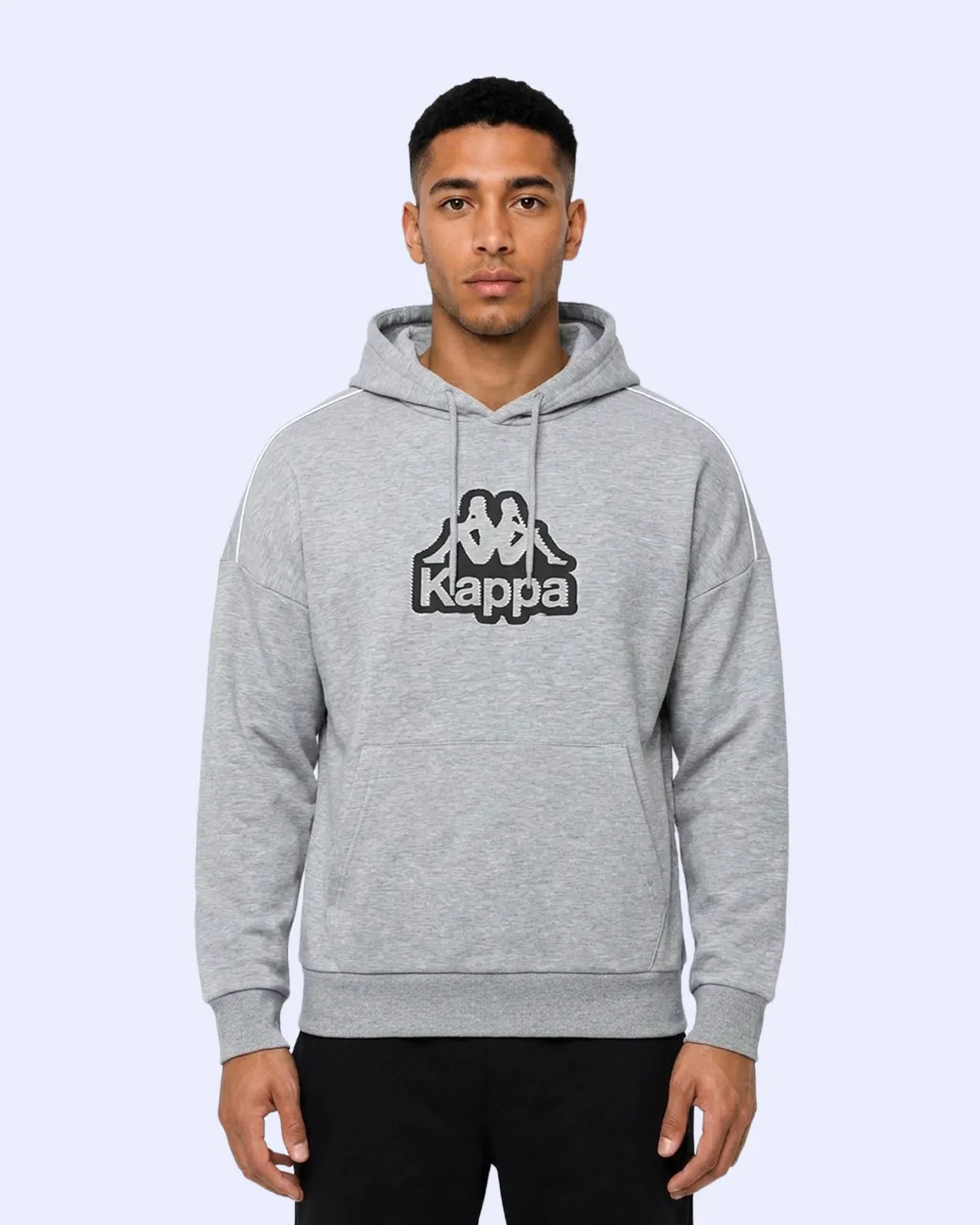 Gri Logo İrente Tur Erkek Gri Regular Hoodie