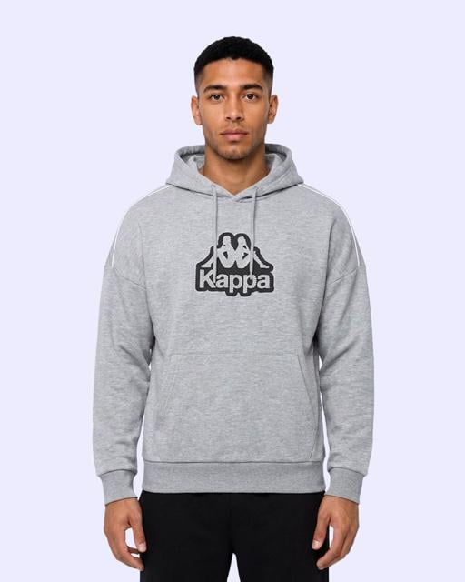 Gri Logo İrente Tur Erkek Gri Regular Hoodie - KAPPA® Türkiye