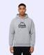 Gri-Logo İrente Tur Erkek Gri Regular Hoodie