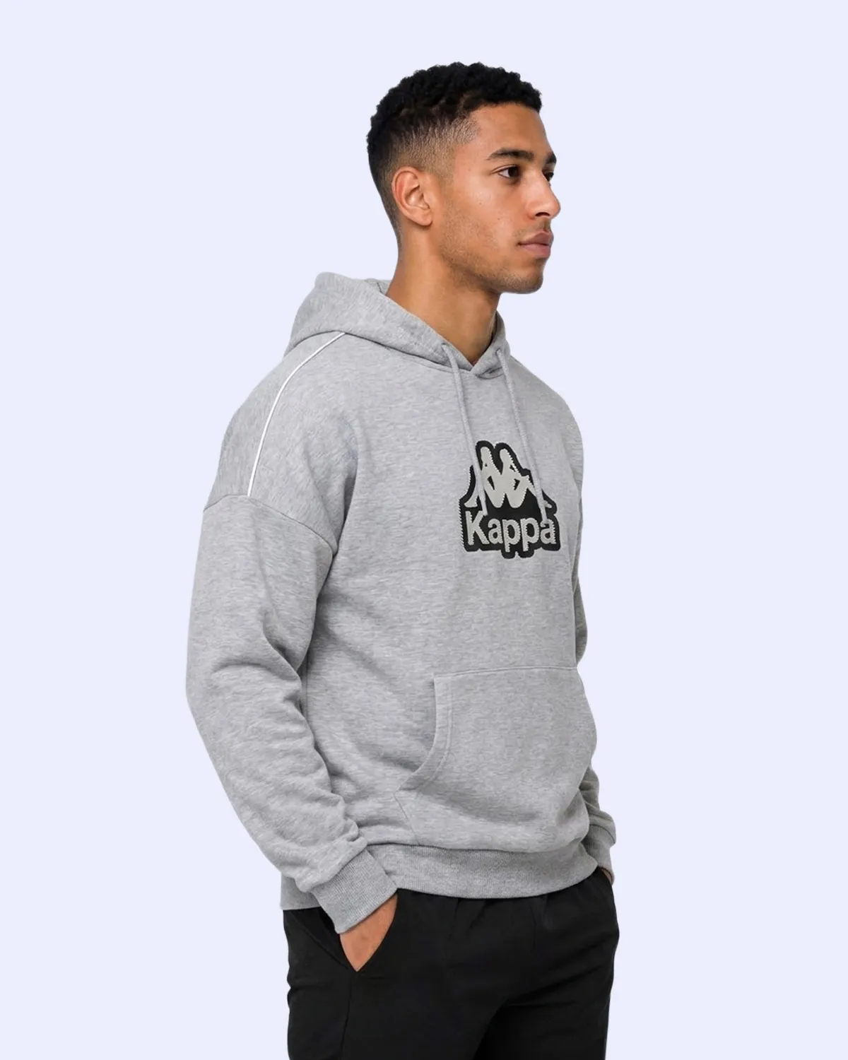 Gri Logo İrente Tur Erkek Gri Regular Hoodie