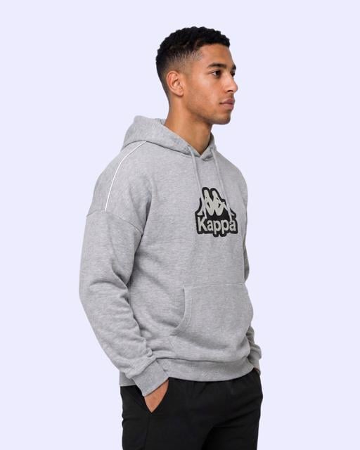 Gri Logo İrente Tur Erkek Gri Regular Hoodie - KAPPA® Türkiye