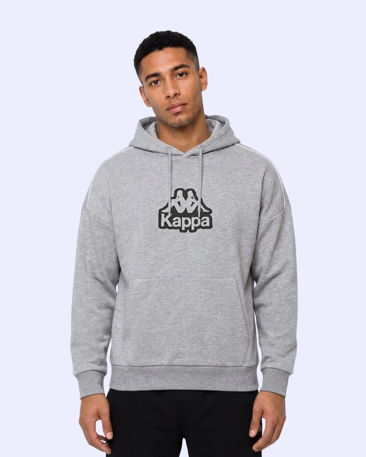 Gri Logo İrente Tur Erkek Gri Regular Hoodie