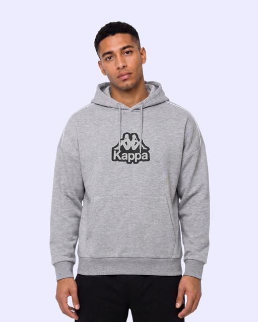 Gri Logo İrente Tur Erkek Gri Regular Hoodie - KAPPA® Türkiye