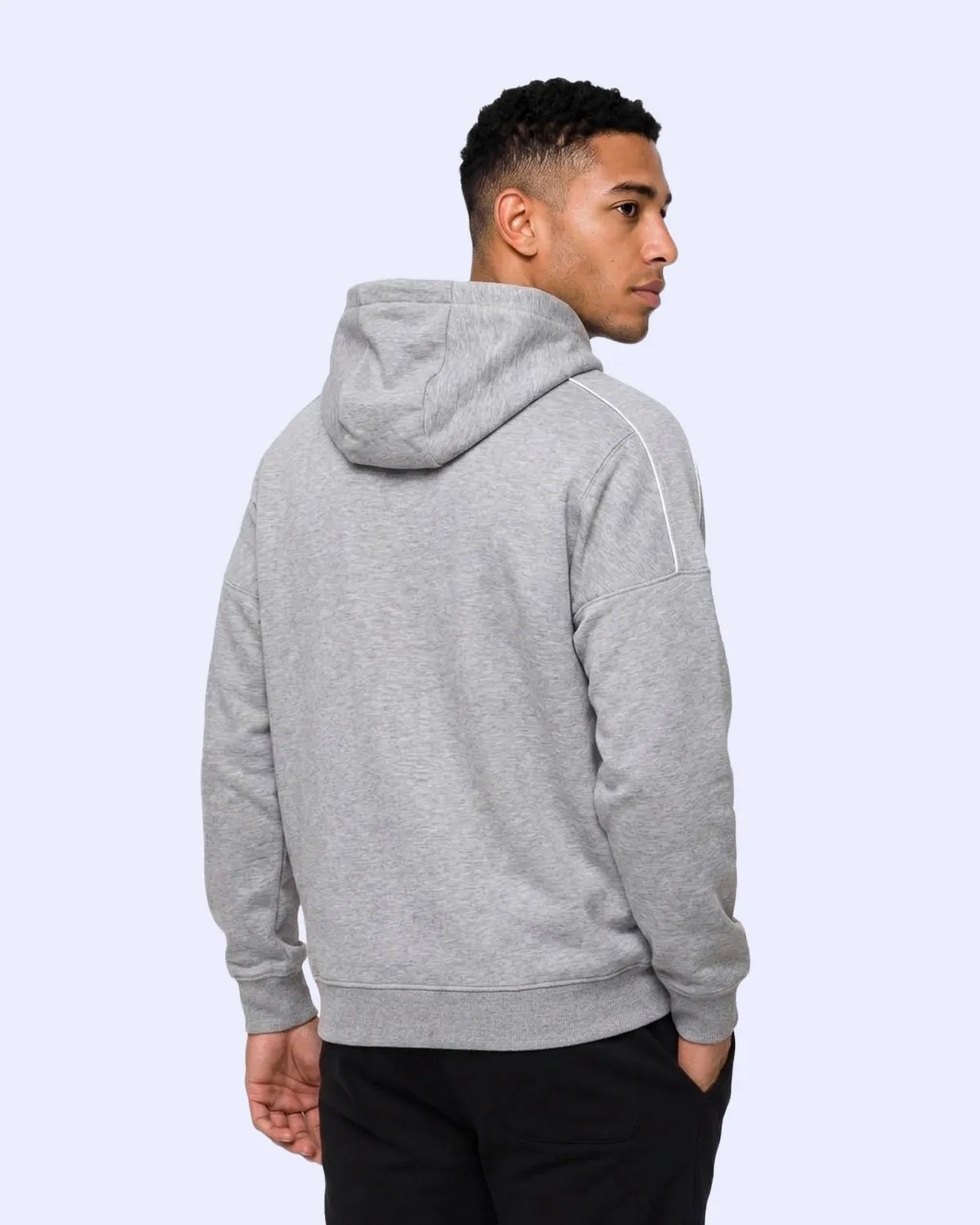 Gri Logo İrente Tur Erkek Gri Regular Hoodie