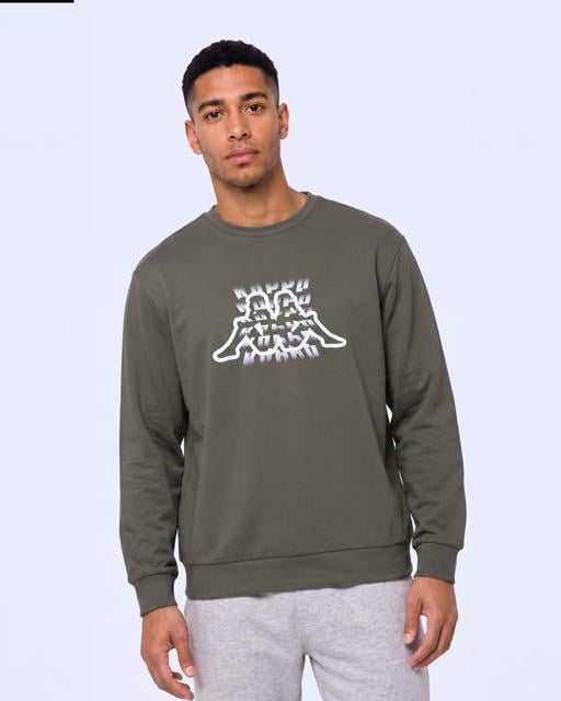 Yeşil Logo İrbidden Tur Erkek Yeşil Regular Sweatshirt - KAPPA® Türkiye