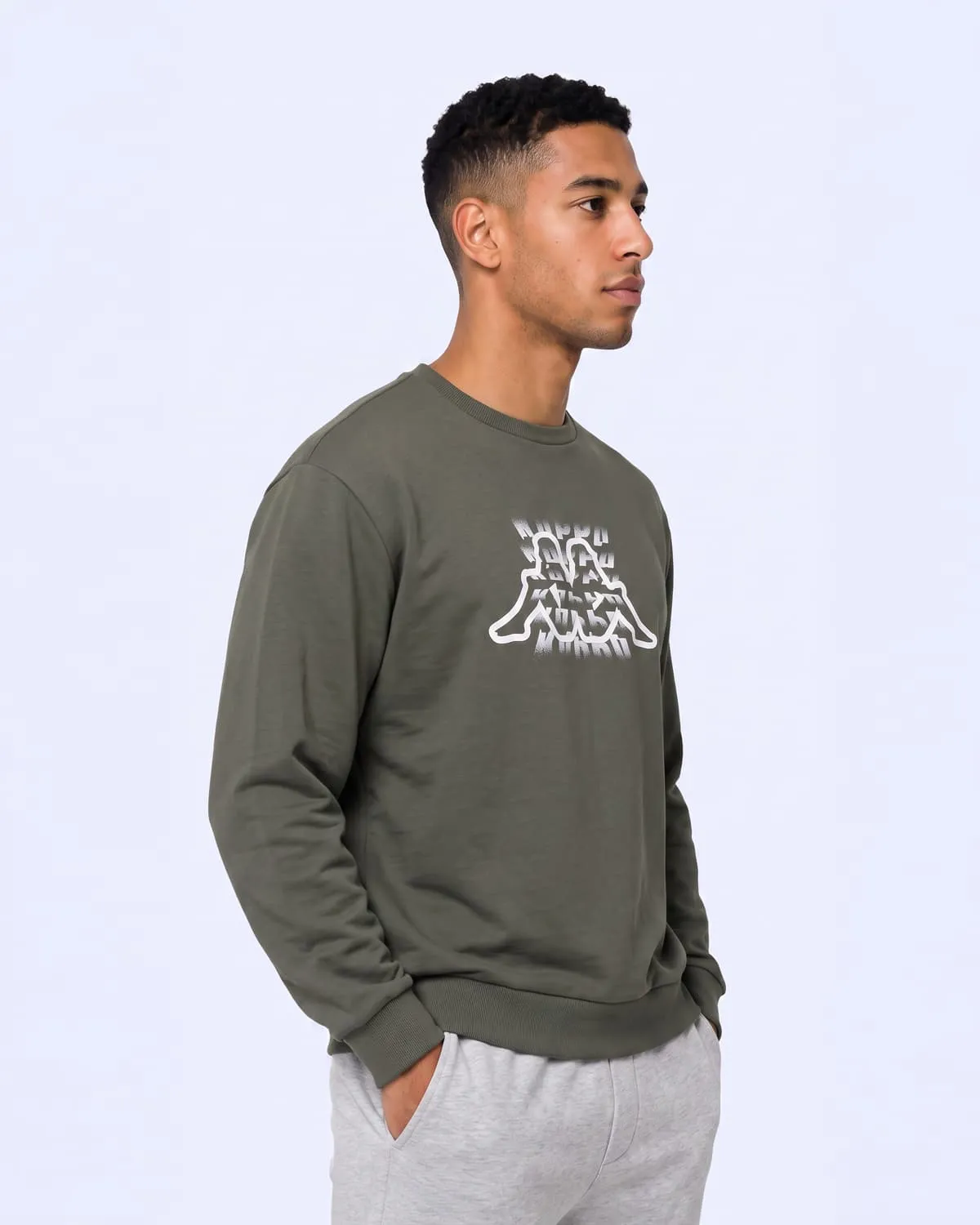 Yeşil Logo İrbidden Tur Erkek Yeşil Regular Sweatshirt