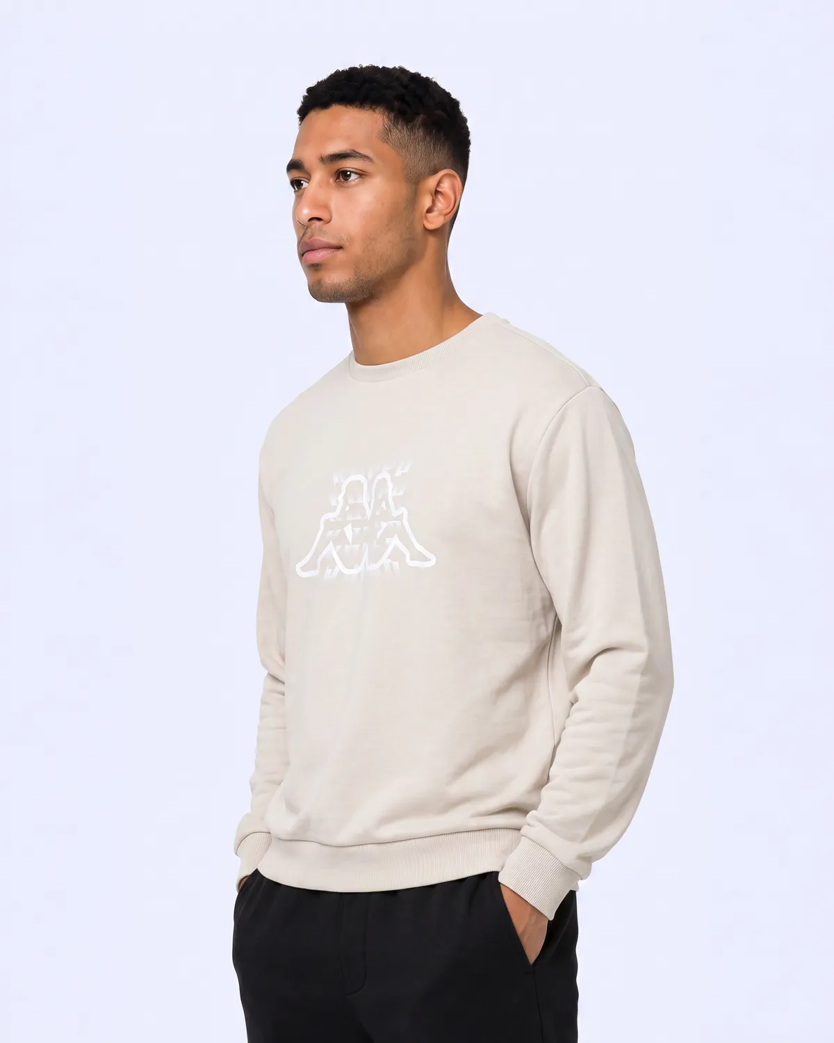 Bej Logo İrbidden Tur Erkek Bej Regular Sweatshirt
