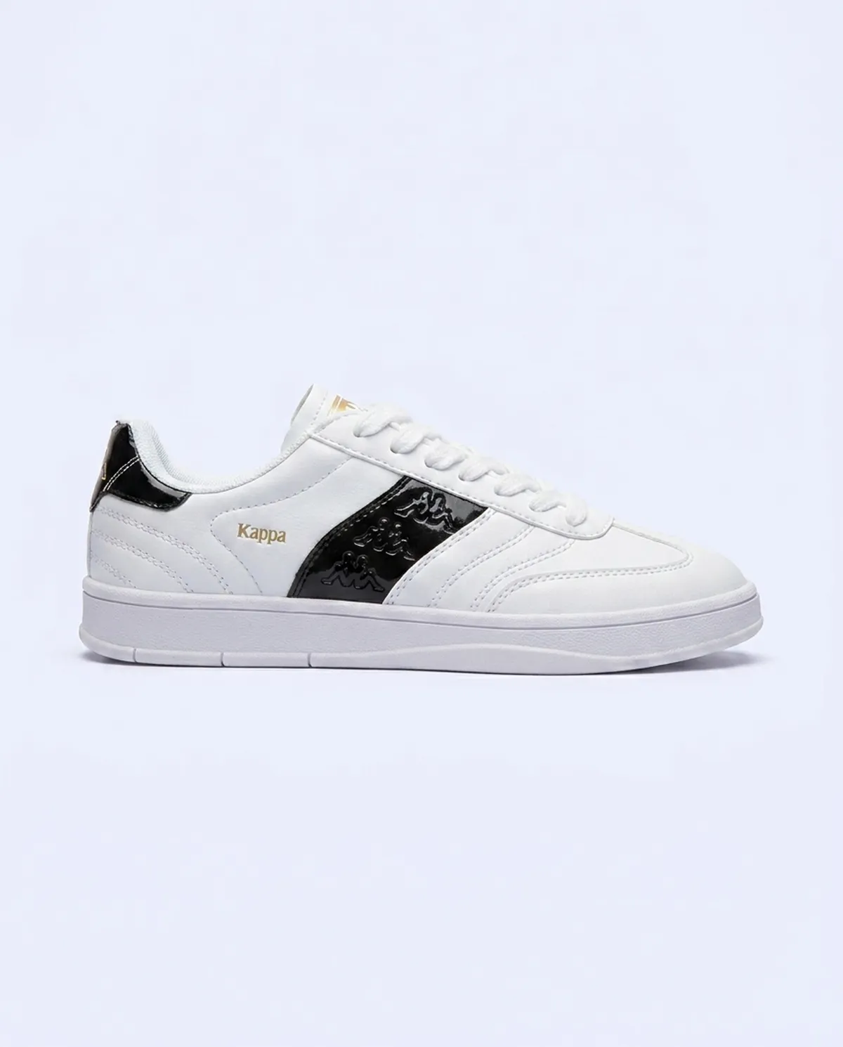 Beyaz Veludo Kadın Beyaz-Siyah Sneaker