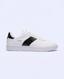 Beyaz-Veludo Kadın Beyaz-Yeşil Sneaker