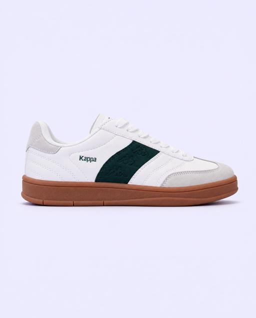 Beyaz Veludo Kadın Beyaz-Yeşil Sneaker - KAPPA® Türkiye
