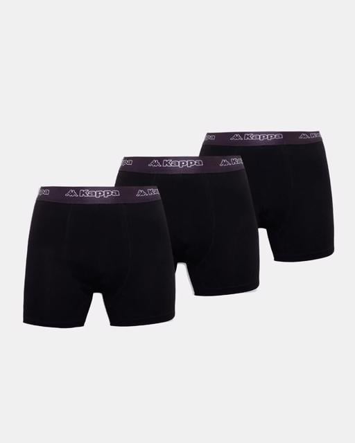 Siyah Logo Fuego 3 Pack Erkek Siyah Regular Boxer - KAPPA® Türkiye