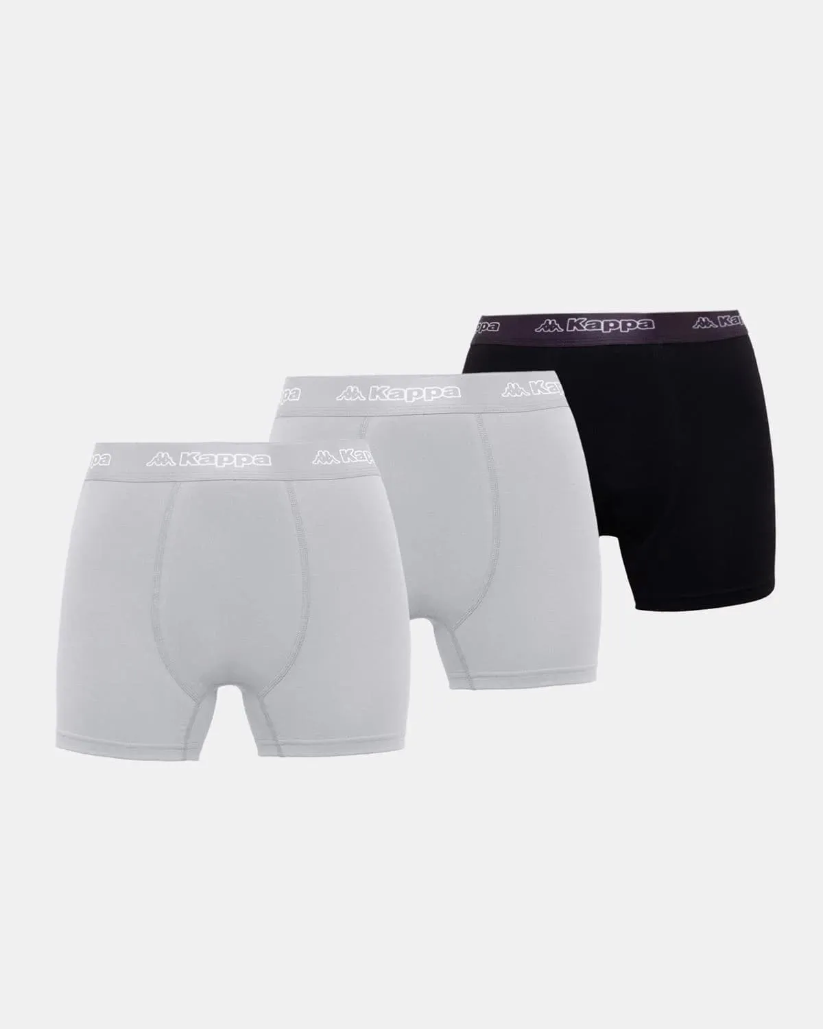 Siyah Logo Fuego 3 Pack Erkek Siyah-Gri Slim Boxer
