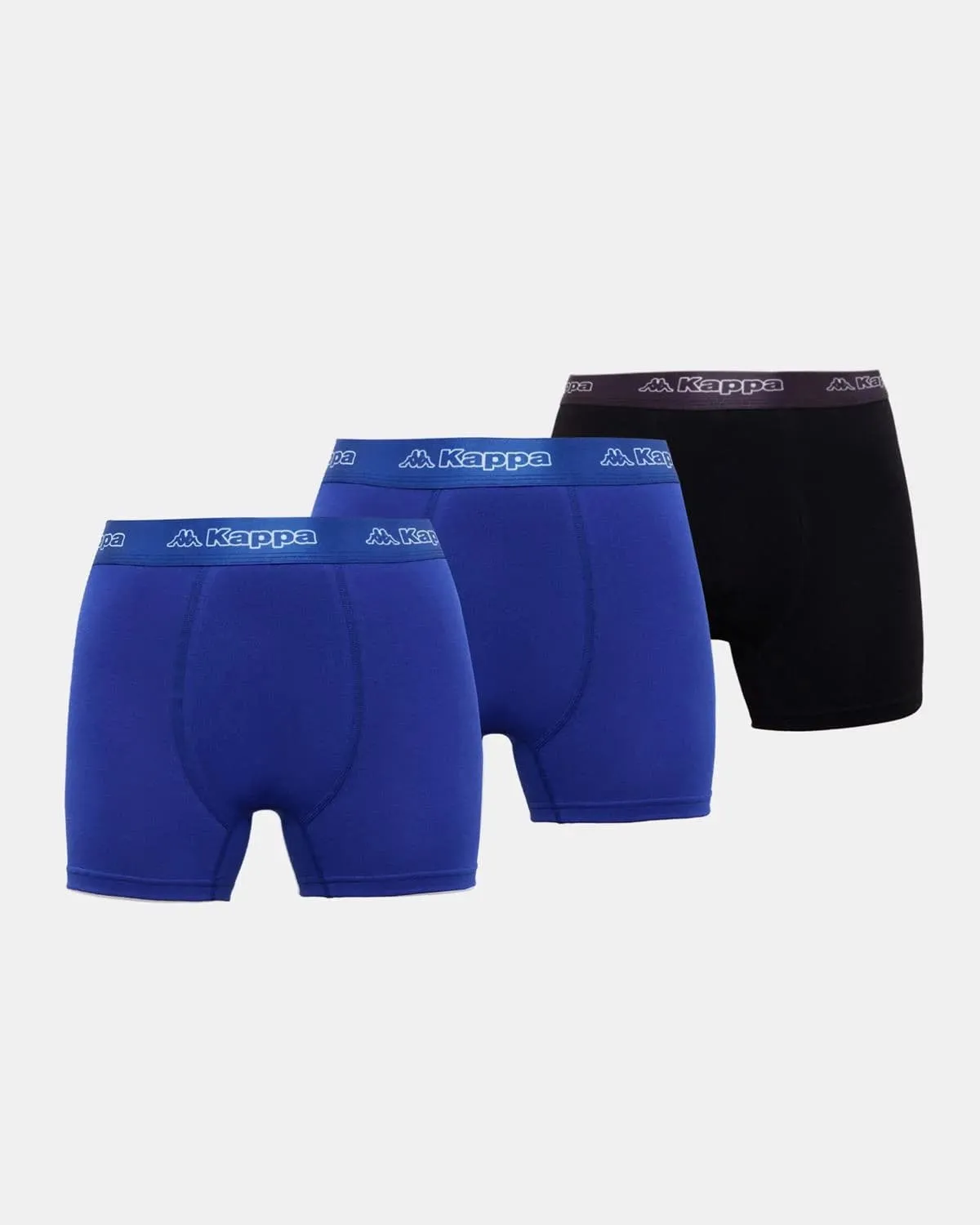 Siyah Logo Fuego 3 Pack Erkek Lacivert-Siyah Slim Boxer