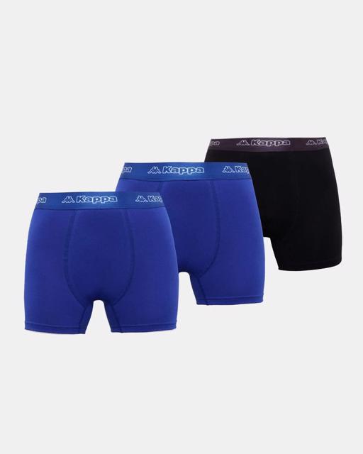 Siyah Logo Fuego 3 Pack Erkek Siyah-Lacivert Regular Boxer - KAPPA® Türkiye