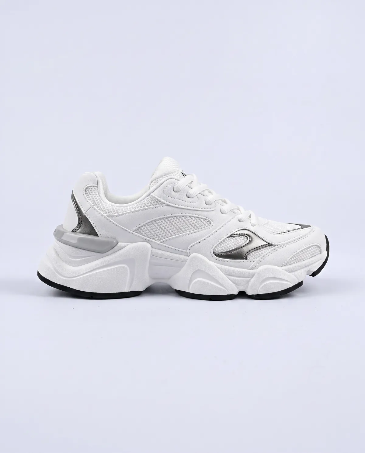 Beyaz Kp-1005 Kadın Beyaz-Gri Sneaker