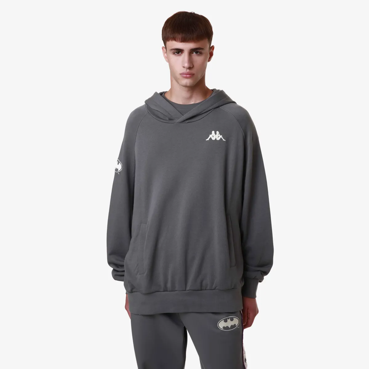 Gri Authentic Zefiro Warner Bros - Batman Erkek Gri Regular Fit Hoodie