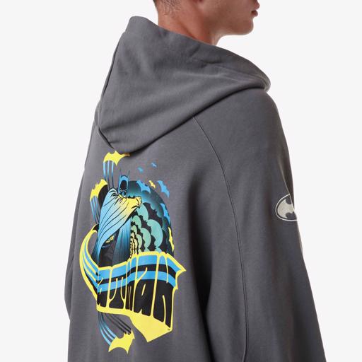Gri Authentic Zefiro Warner Bros - Batman Erkek Gri Regular Fit Hoodie - KAPPA® Türkiye