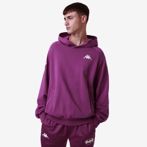 Mor Authentic Zefiro Warner Bros - Batman Erkek Lila Regular Fit Hoodie - KAPPA® Türkiye