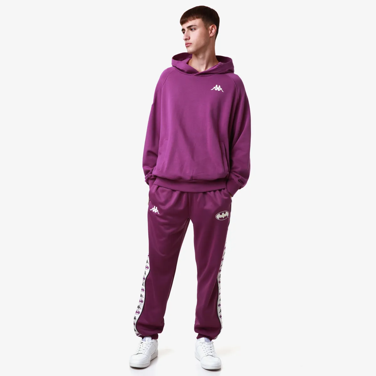 Mor Authentic Zefiro Warner Bros - Batman Erkek Lila Regular Fit Hoodie