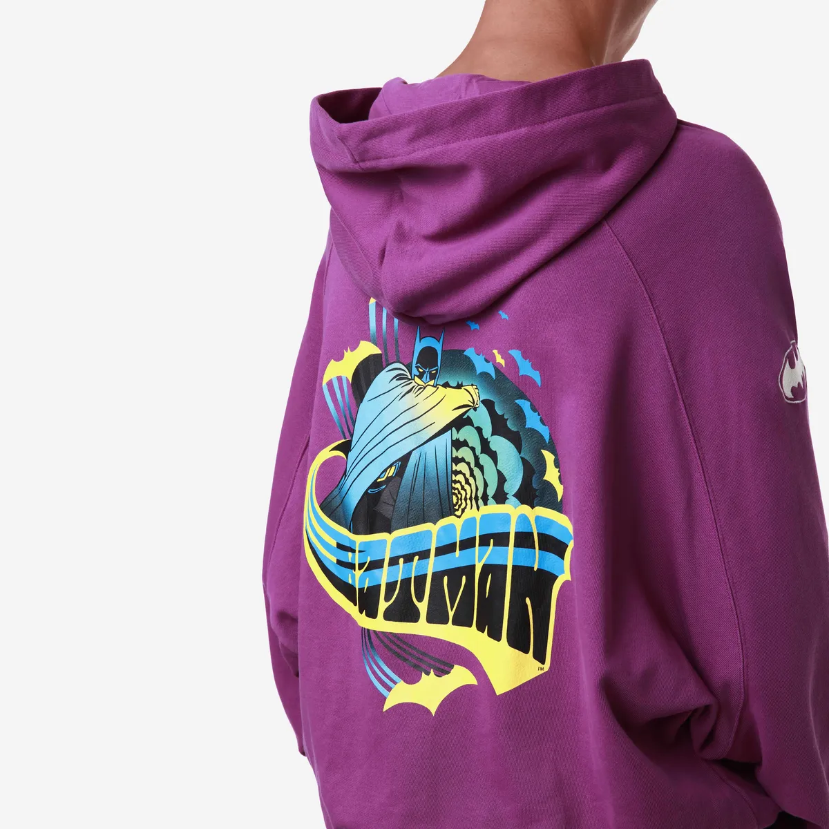Mor Authentic Zefiro Warner Bros - Batman Erkek Lila Regular Fit Hoodie