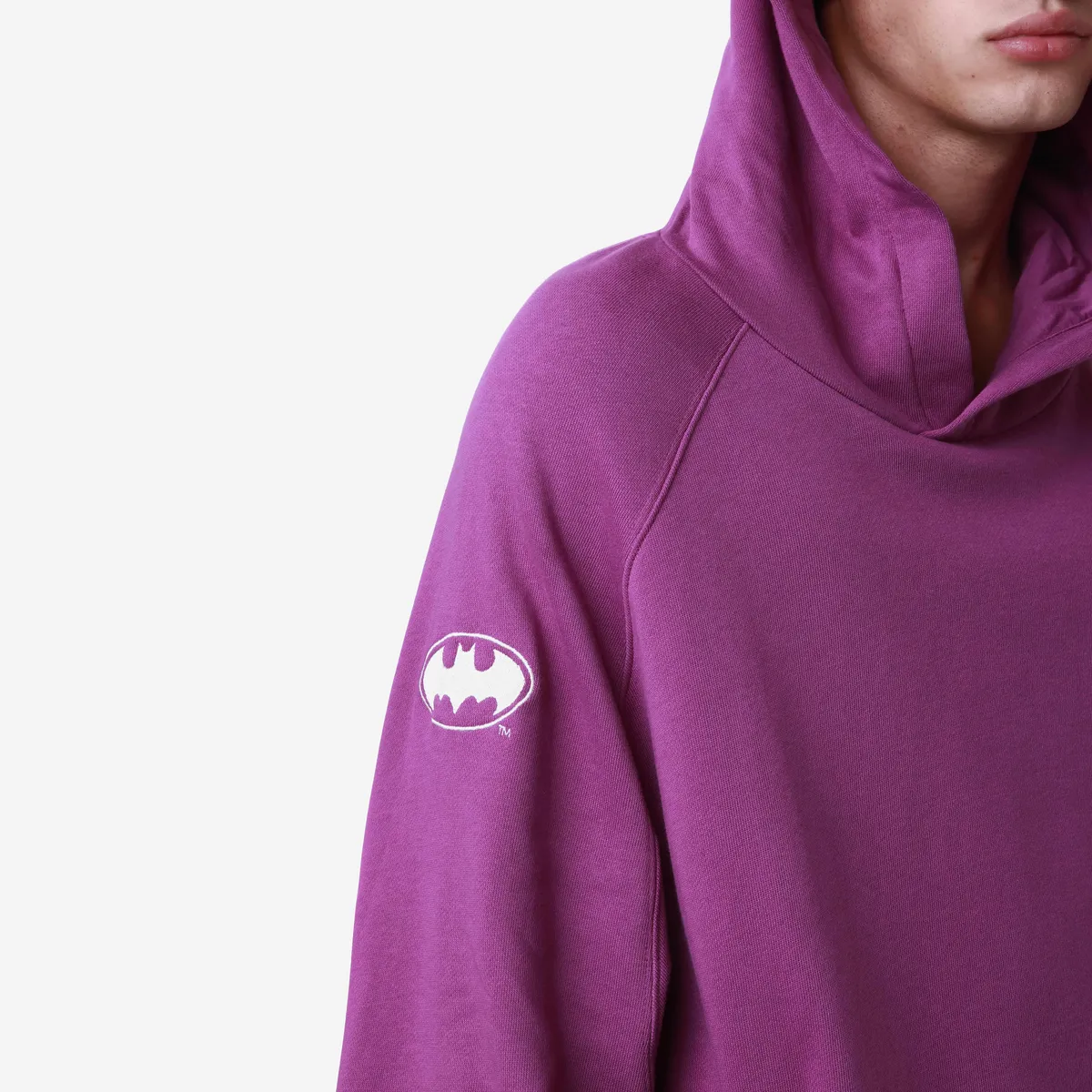 Mor Authentic Zefiro Warner Bros - Batman Erkek Lila Regular Fit Hoodie
