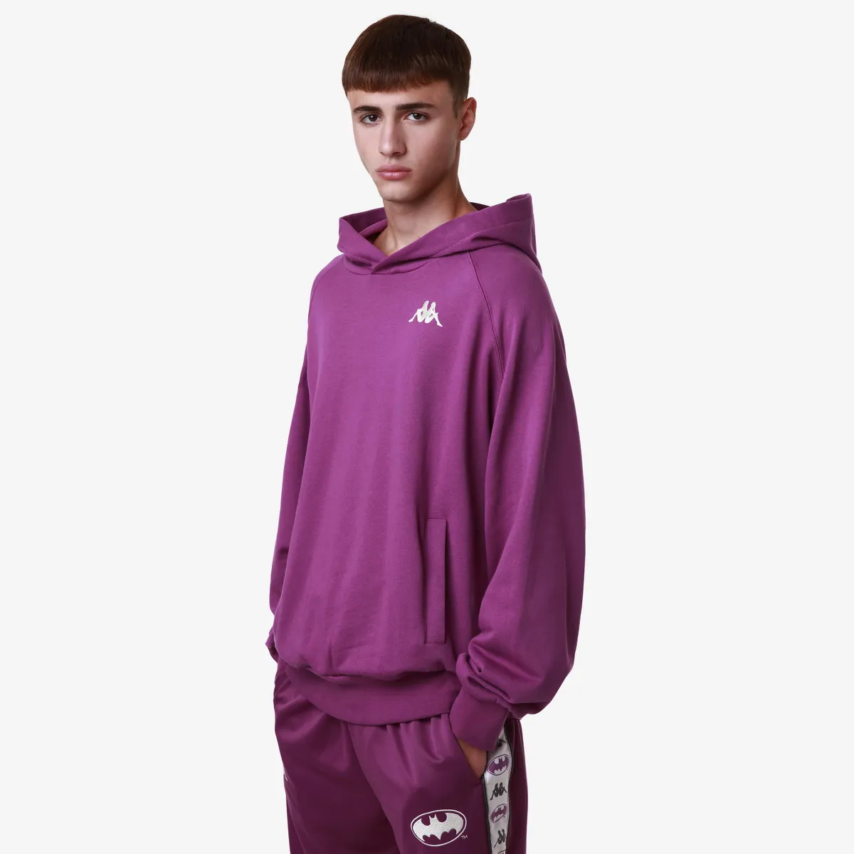 Mor Authentic Zefiro Warner Bros - Batman Erkek Lila Regular Fit Hoodie