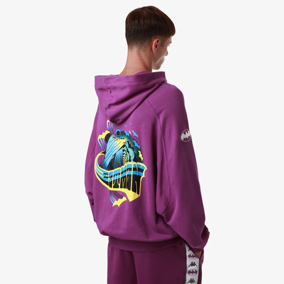 Mor Authentic Zefiro Warner Bros - Batman Erkek Lila Regular Fit Hoodie