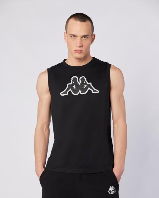 Siyah Logo Dwal  Erkek Siyah Regular Fit Atlet - KAPPA® Türkiye