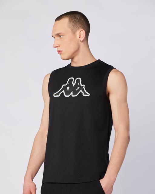 Siyah Logo Dwal  Erkek Siyah Regular Fit Atlet - KAPPA® Türkiye