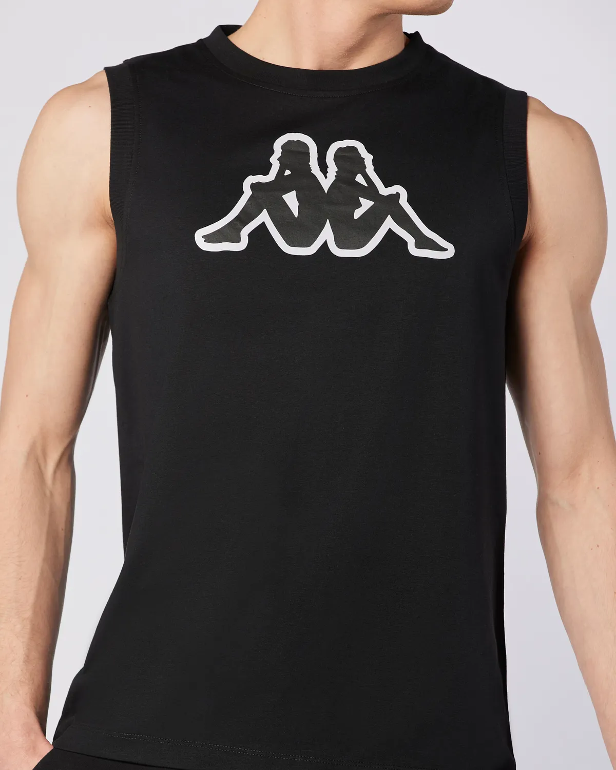 Siyah Logo Dwal  Erkek Siyah Regular Fit Atlet