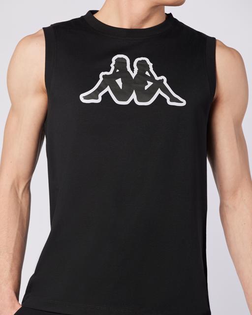 Siyah Logo Dwal  Erkek Siyah Regular Fit Atlet - KAPPA® Türkiye