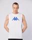 Logo Dwal  Erkek Beyaz-Mavi-Beyaz Regular Fit Atlet