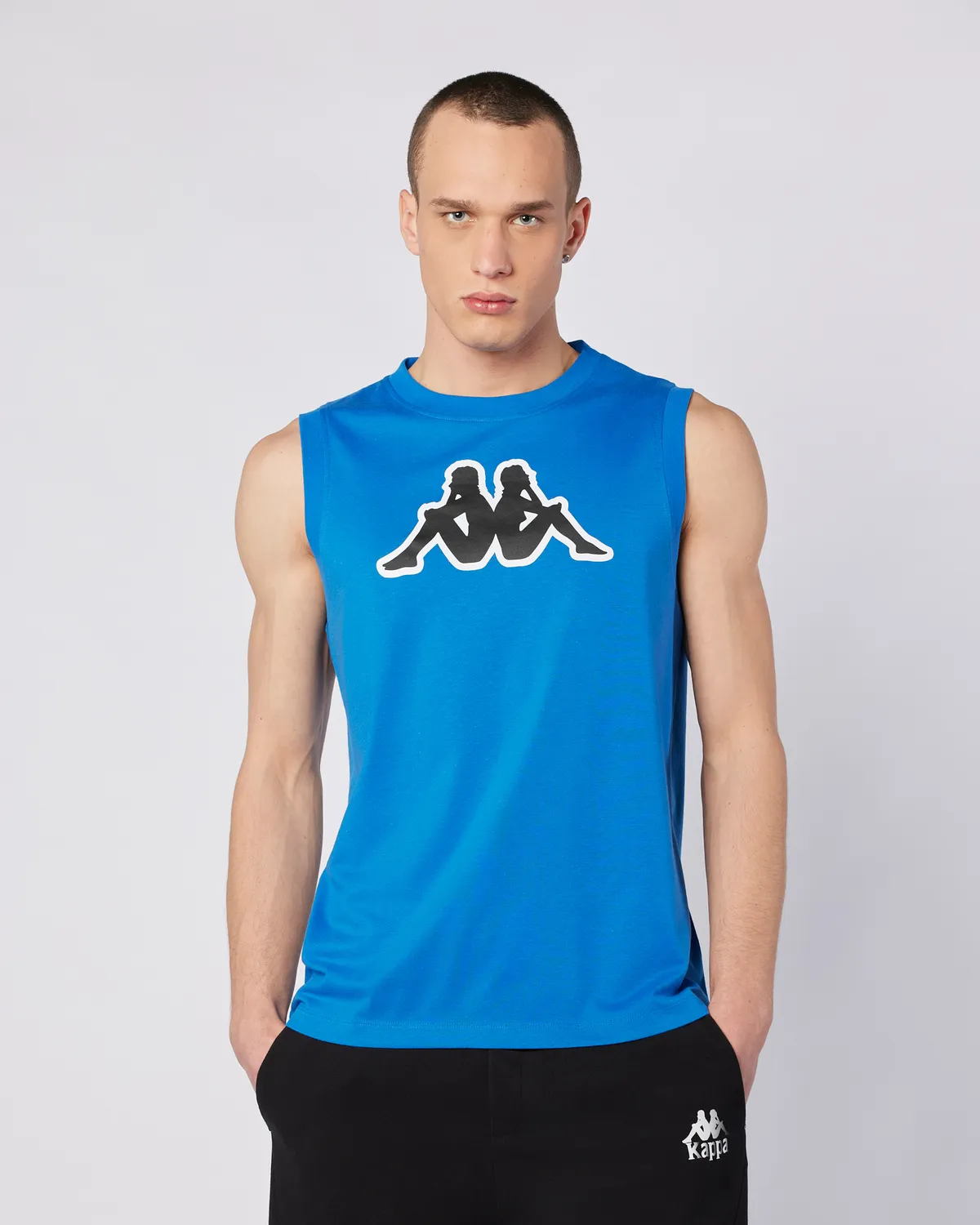 Mavi Logo Dwal  Erkek Mavi-Siyah-Beyaz Regular Fit Atlet