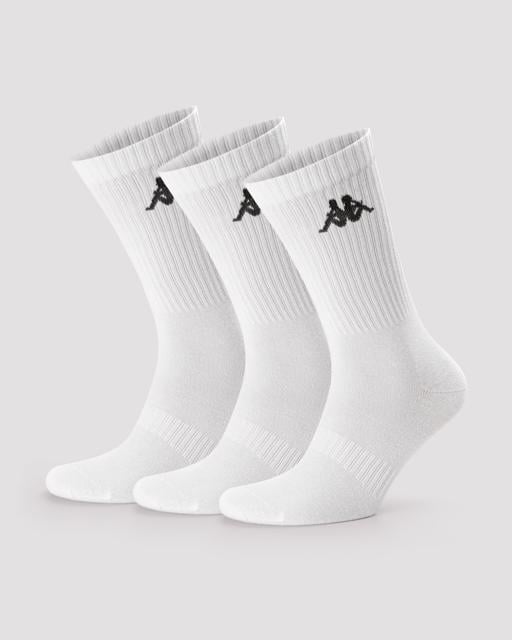 Beyaz Authentic Sally  3pack Unisex Beyaz Regular Fit Çorap - KAPPA® Türkiye