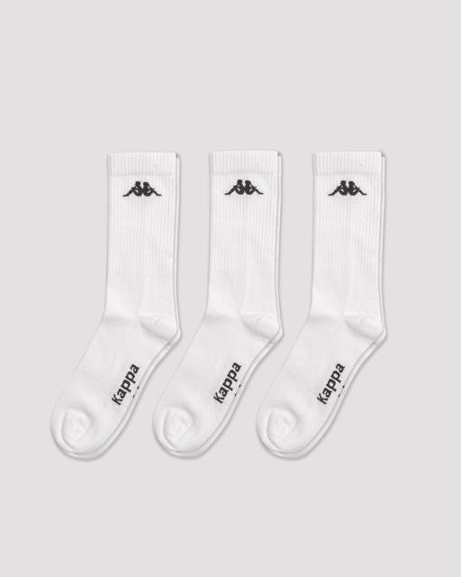 Beyaz Authentic Sally  3pack Unisex Beyaz Regular Fit Çorap - KAPPA® Türkiye
