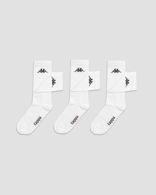 Beyaz Authentic Sally  3pack Unisex Beyaz Regular Fit Çorap - KAPPA® Türkiye